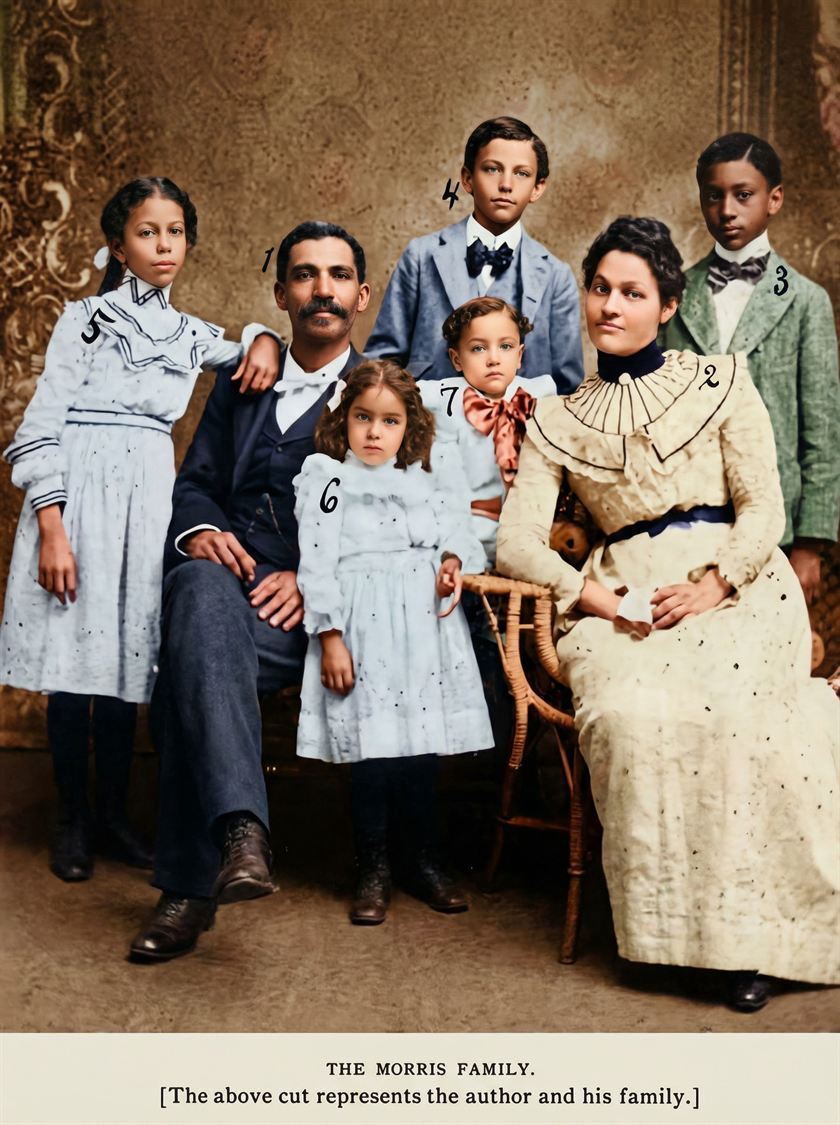 After: the family restored in color